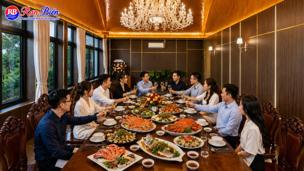 Kinh nghiệm đặt tiệc công ty tại nhà hàng hải sản TP.HCM: Bí quyết tạo nên một buổi gặp gỡ đáng nhớ